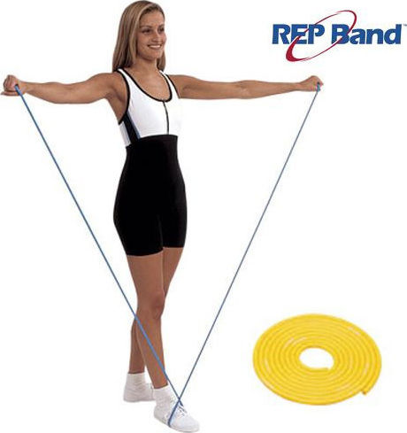 Johns Rep Tubing Level 1 Peach 7.5m Bandă de rezistență pentru exerciții Gymtube Portocaliu 7.5m