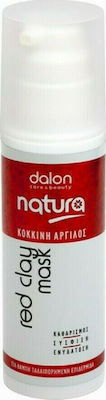 Dalon Κόκκινη Face Moisturizing / Cleansing / Firming Mask with Clay 150ml