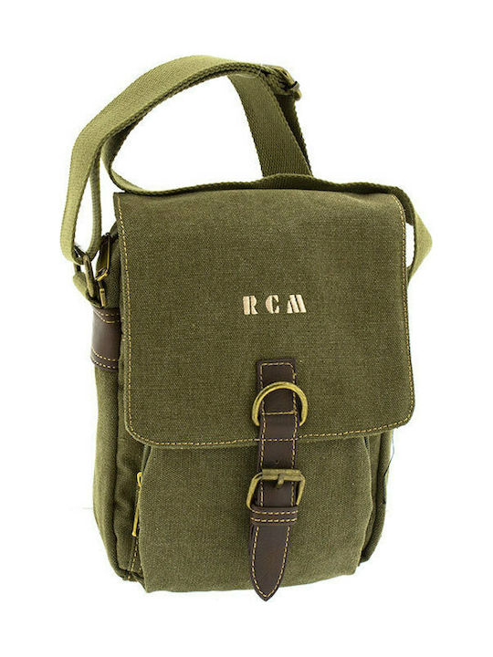 RCM 17315 Ανδρική Τσάντα Ταχυδρόμου σε Χακί χρώμα