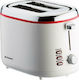 Pyramis WRI700 040001701 Toaster 2 Slots 700W White