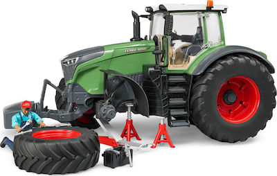 Bruder Fendt 1050 Vario With Mechanic and Garage Equipment Трактор Пикап за 3++ Години 04041