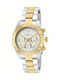 Invicta Speedway Herrenuhr 39.5mm Batterie mit Gold Metallarmband