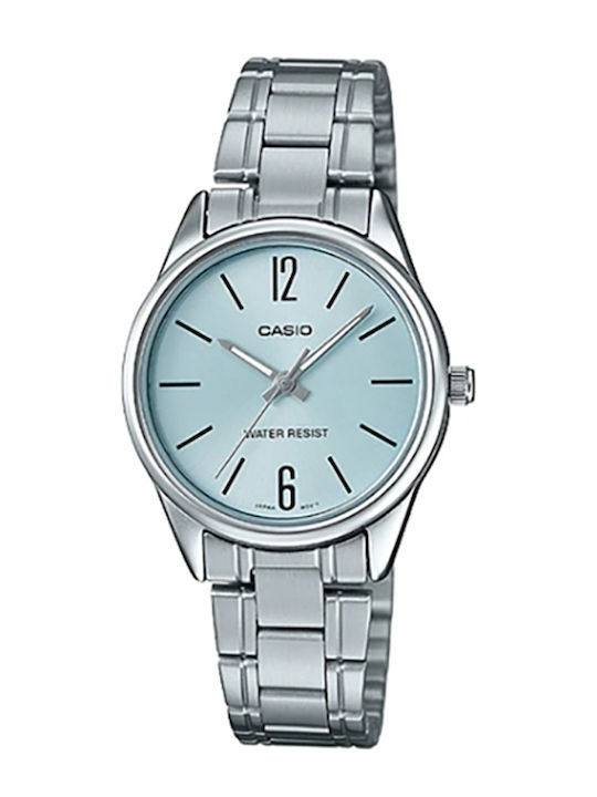 Casio Damen Uhr mit Silber Metallarmband