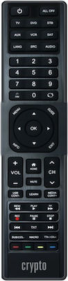 Crypto Universal Remote Control for CD-DVD Players , TVs and Digital Receivers URC-605