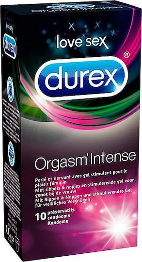 Durex Prezervative Orgasm Intense Cu nervuri 10buc