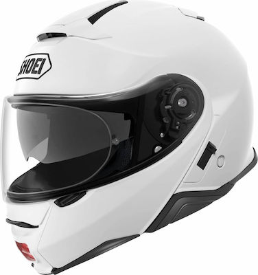 Shoei Neotec II White Κράνος Μηχανής Flip-Up 1650gr με Pinlock και Sunvisor