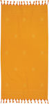 Greenwich Polo Club 2820 Πετσέτα Θαλάσσης με Κρόσσια Πορτοκαλί 170x90εκ.