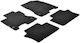 Lampa Set of Front and Rear Mats 4pcs for Renault Koleos 2013+ Black