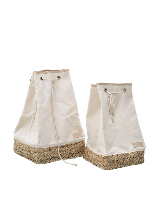 Inart Комплект декоративни кошници White 2бр