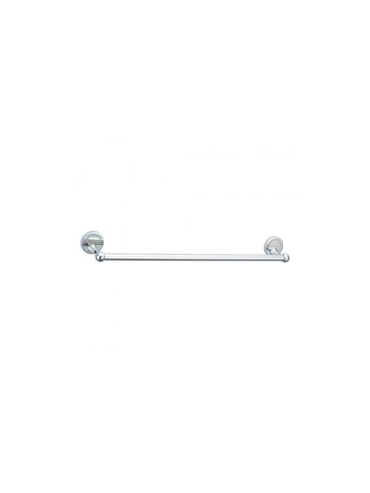 Bronze Art Moon πετετοθήκη Single Wall-Mounted Bathroom Rail Silver