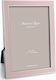 Addison Ross Light Pink Enamel Κορνίζα Ασημένια