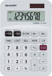 Sharp EL-330FB Calculator Contabilitate 8 Cifre în Culoarea Alb