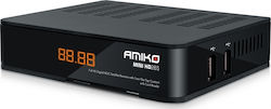 Amiko Δορυφορικός Αποκωδικοποιητής Mini HD265 DVB-S / DVB-S2 mit PVR-Aufnahmefunktion und Eingebautes WLAN in Schwarz Farbe