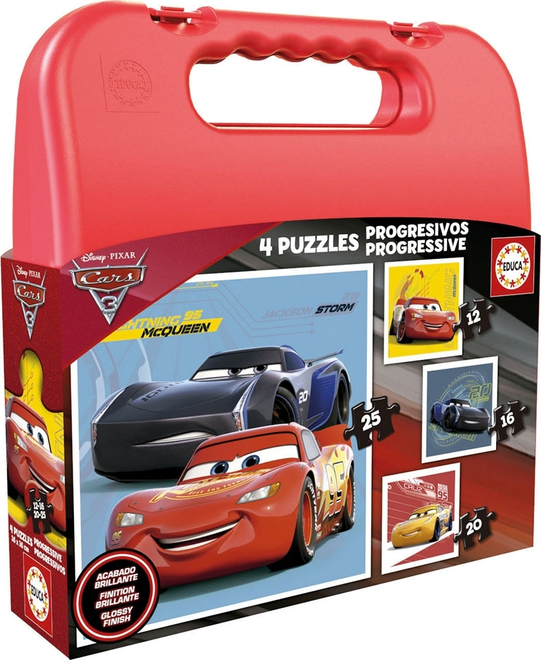 Cars 3 Progressive 4 Puzzles Bag 73pcs (17175) Educa - Skroutz.gr
