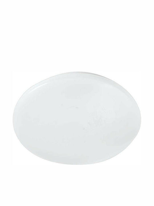 Viokef Bright Round Outdoor LED Panel 18W with Warm White Light 30x30cm