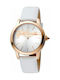 Just Cavalli Watch with White Leather Strap JC1L006L0045