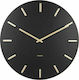 Karlsson Charm Black 45cm Wall Clock Metallic 45cm