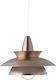 Aca Pendant Light Single-Light for Socket E27 Bronze