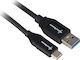 Sharkoon USB 3.1 Cable USB-C Male - USB-A Black 0.5m