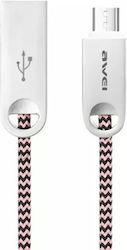 Awei CL-30 Плетена USB 2.0 до микро USB кабел З...
