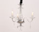Aca Lompelia Chandelier Candlestick 3xE14 Transparent 53cm BLK80383PCC