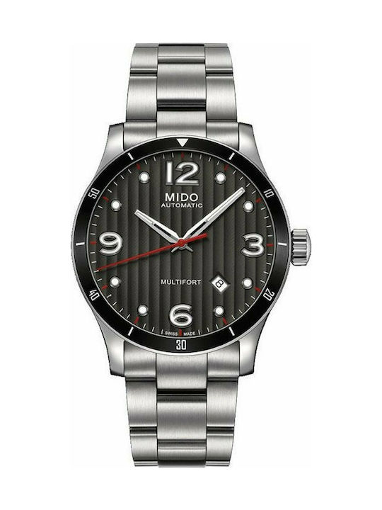 Mido Multifort Automatic Uhr Automatisch mit Silber Metallarmband