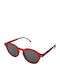 Komono Damien Scarlet Unit Men's Sunglasses with Red Plastic Frame KOM-S4054