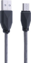 Awei Braided USB 2.0 to micro USB Cable Γκρι 1m...