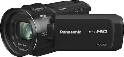 Panasonic Cameră video HC-V800 @ 50fps Senzor MOS Stocare pe Card de memorie cu Ecran Tactil 3" și HDMI / WiFi / USB 2.0