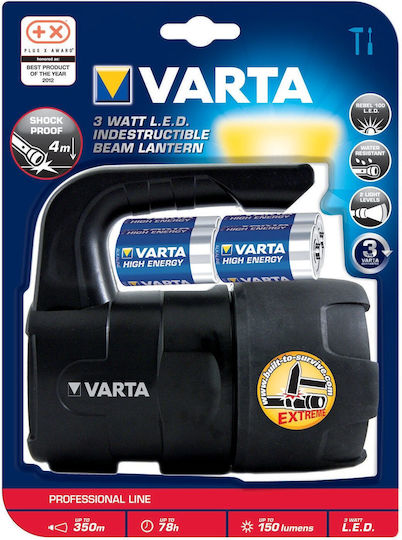 Varta Φακός LED IPX4 με Μέγιστη Φωτεινότητα 150lm 4τμχ