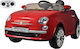 Fiat 500 Cabrio 12 Volt Einsitzer Mit Fernbedienung Inspiriert 12 Volt Rote Für 3+ Jahre