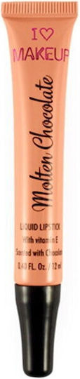 Revolution Beauty I Heart Lip Molten Chocolate Liquid Lipstick Sheer Salted Caramel 12ml