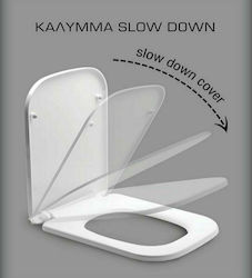 Huida Bakelite Soft Close Toilet Seat White Verona 44.5cm