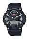 Casio Standard Analog/Digital Men's Watch 49mm Chronograph Battery with Black Rubber Strap