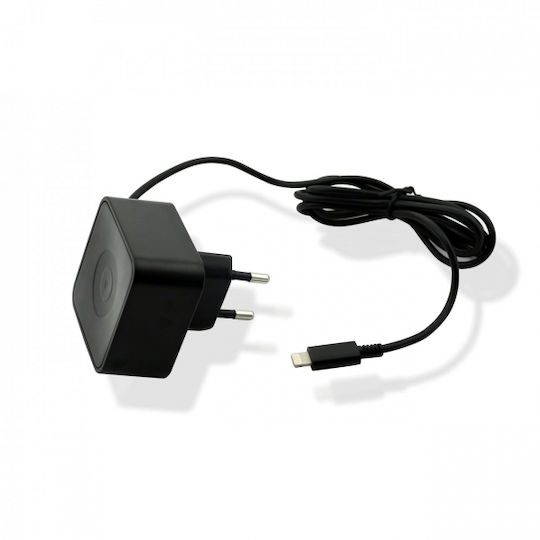 Muvit Charger with Built-in Cable Lightning Blacks (MUACC0120)