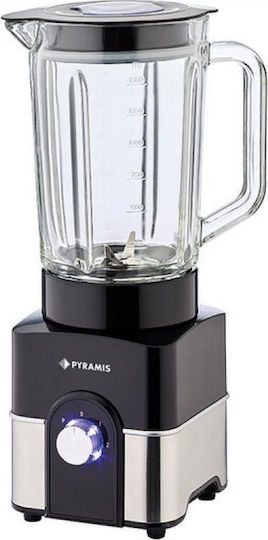 Pyramis BI300 Blender with Glass Jug 1.5lt 500W Black