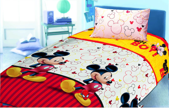 Dimcol Детско Одеяло Единично Mickey Многоцветно 160x240см