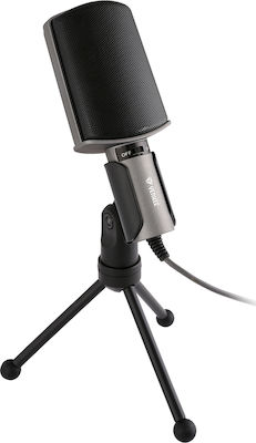 Yenkee Mikrofon 3.5mm YMC 1020GY Schreibtisch in Gray Farbe