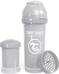 Twistshake Set aus Plastikflaschen Pastel Gegen Koliken mit Silikonsauger für 0+, 0+ m, Monate Grey 260ml 2Stück