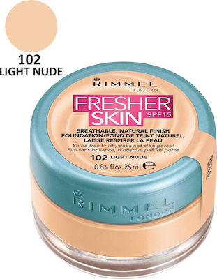 Rimmel Fresher Skin Foundation SPF15 #100 Ivory