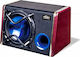 YL-103 Self-amplified Car Audio Subwoofer 10" 120W RMS with Box