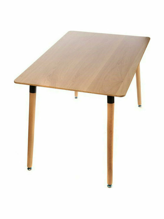 Tisch Küche Holz Eiche 120x80x75cm