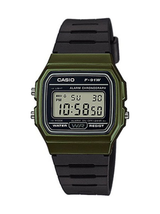 Casio Collection Ψηφιακό Ρολόι Μπαταρίας με Μαύ...