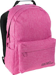 Must Monochrome Jean Pink Σχολική Τσάντα Πλάτης Γυμνασίου - Λυκείου σε Ροζ χρώμα Μ32 x Π17 x Υ42cm
