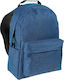 Must Monochrome Jean Blue School Bag Backpack Junior High-High School in Blue color 22lt