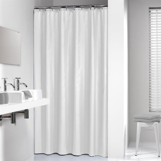 Sealskin Madeira Κουρτίνα Μπάνιου Υφασμάτινη 240x200 cm Λευκή