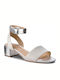 Orabella Rose Silver Leather Sandals Anatomic Silver