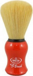 Omega S10065 S-Brush Rasierzubehör Pinsel Rot mit Synthetischer Borsten