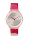 Swatch Skinset Uhr mit Rosa Kautschukarmband