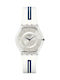 Swatch Mediolino Ceas cu Alb Curea de Cauciuc